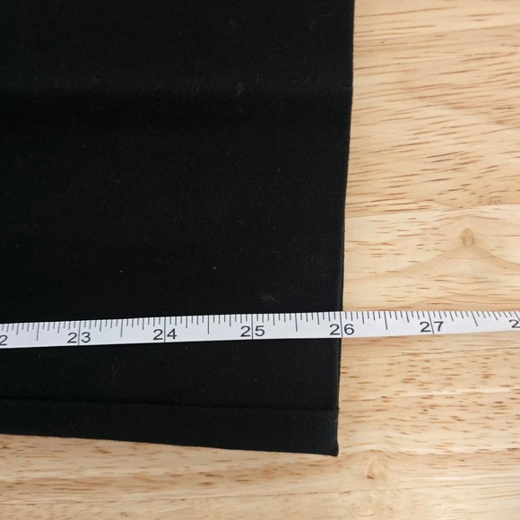 Anthropologie The Essential Slim Black Trousers Pants Women's Size 14 - Picture 7 of 9